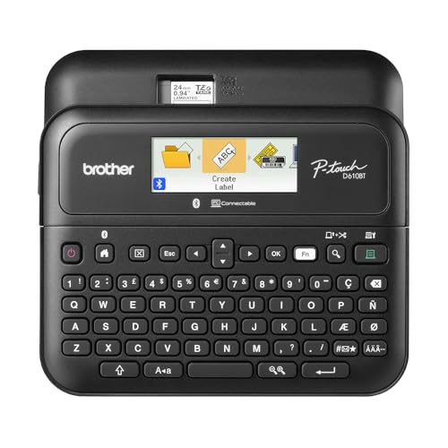 Brother P-Touch PT-D610BT Business Professional Connected Label Maker with Bluetooth
