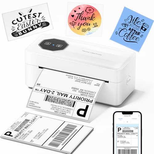 TATTMUSE Bluetooth Thermal Shipping Label Wireless 4x6 Label Printer
